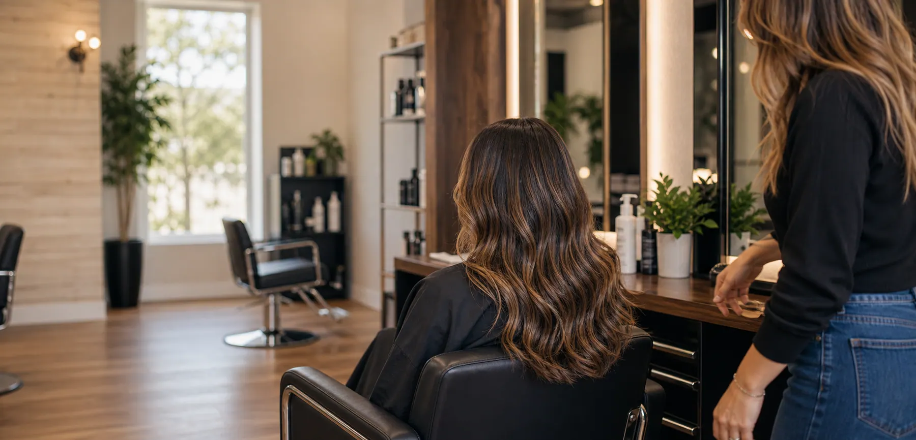 Polished salon finish at Hair Code in Highlands Ranch Colorado
