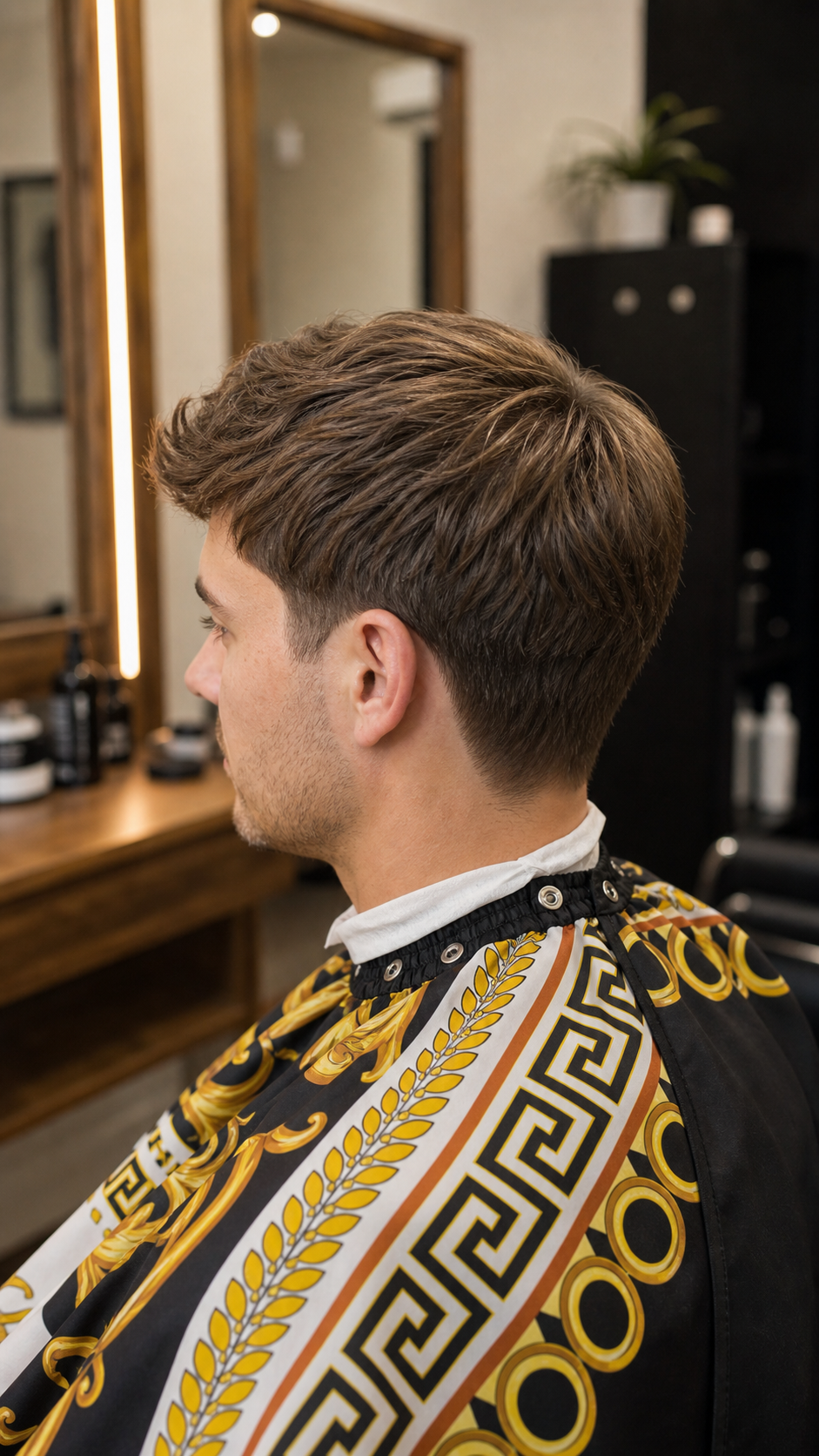 Classic men's haircut finished at Hair Code salon in Highlands Ranch
