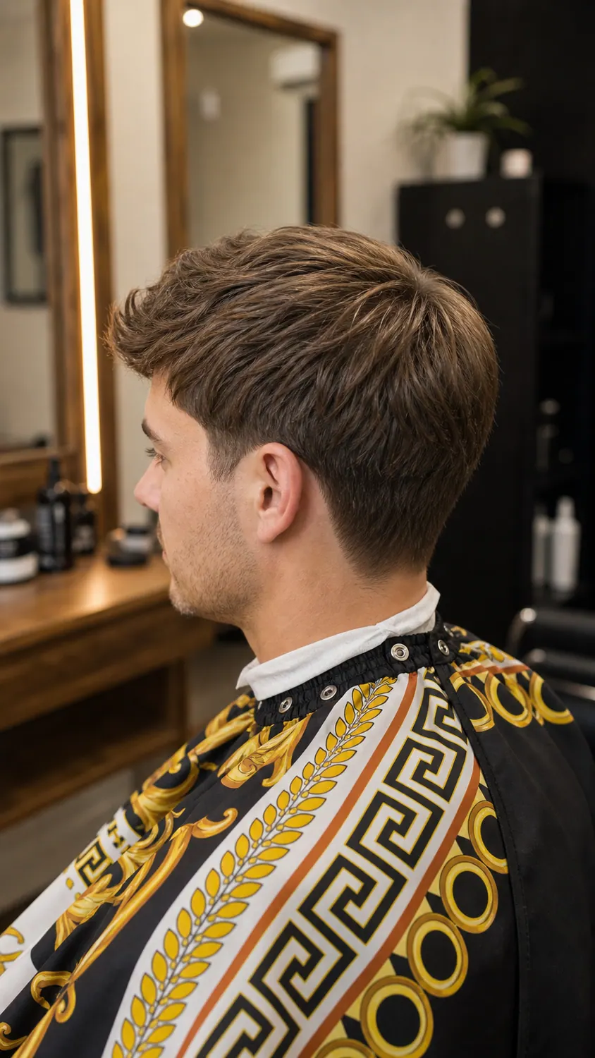Classic men's haircut finished at Hair Code salon in Highlands Ranch