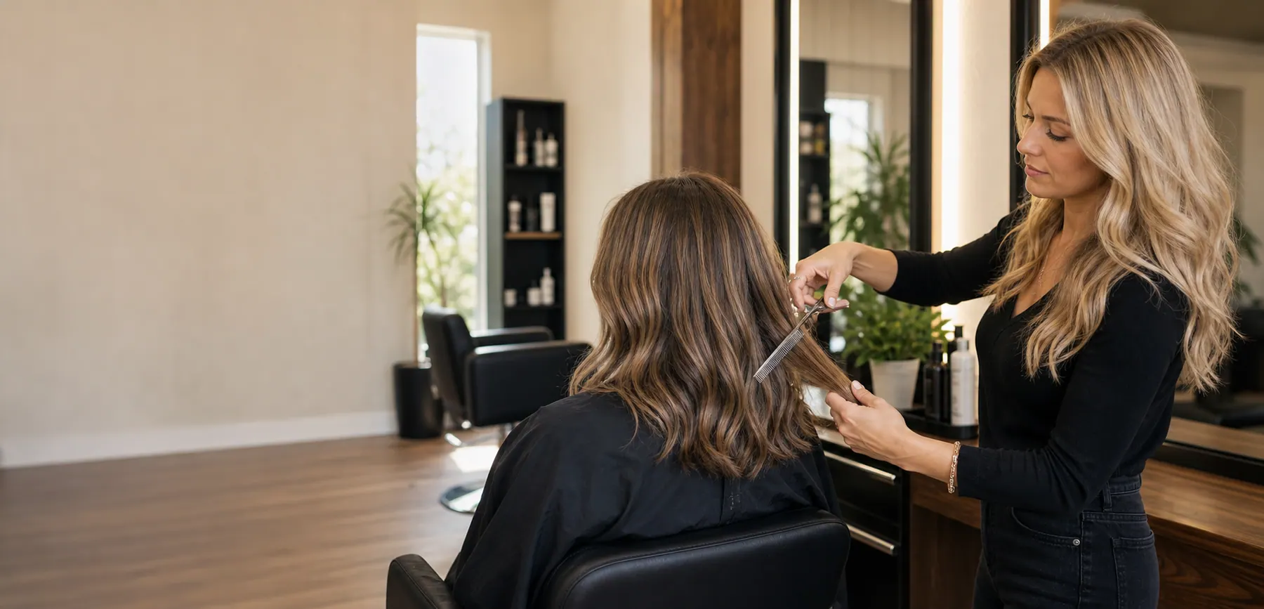 Hair Code salon appointment process in Highlands Ranch